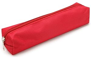 Waytex Estuche Textil Rectangular pequeño Formato 18 x 3,5 x 4,5 cm, Color Rojo