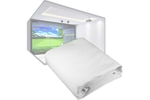 Golf Impact Screen, Premium Golf Hitting Screen för golfträning, Heavy Duty och HD golfsimulatorskärm med hål för golfträning