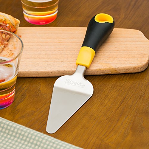 Zestkit 2Stk. Pizzaschneider und Kuchenheber, Pizzaheber aus Edelstahl mit ergonomischen Griff, Spülmaschinenfest - 2