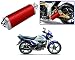 Auto Pearl Premium Quality High Performance Bike Exhaust Muffler Silencer Triangle Red For - Hero MotoCorp Splendor iSmart RS.2899.00