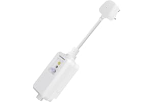 OAONAN Inline RCD Plug Replacement Safety RCD Adaptor, UK British Standard with Circuit Breaker Safety Protection for Pool Pump, Power Pressure Washer, Air Conditioner, Hair Dryer, Garden Tools