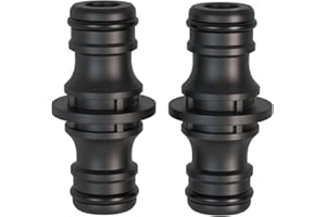 YVYAN 2 pièces Raccord, 1/2 pouce double fiche Pièce de raccordement pour une connexion sûre des tuyaux, connexion de deux tuyaux pour la prolongation