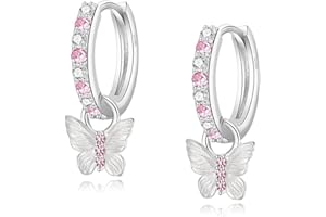 Schmuck Mädchen Kinder Schmuck Nickelfrei Hypoallergen 925 Sterling Silber mit Schmetterling Anhänger inkl. Eleganter Geschenkverpackung