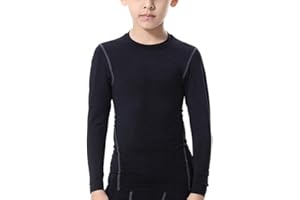 LANBAOSI Garçon et Fille de sous-vêtement Thermique Compression Sport Tee Shirt