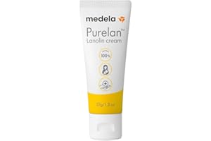 Medela - Crème d'allaitement à la lanoline Purelan - mamelons douloureux, peaux sèches, 100% naturelle, hypoallergénique, 37g