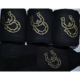 Wunderschöne Strass Bandagen , Gr. WB , 4 Stck , schwarz, Glücksbringer, NEU