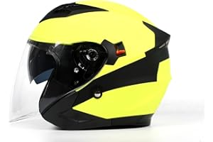 Casco Jet a Doppia Visiera BHR 809 Double | Casco Scooter Omologato ECE | Casco Jet con Sgancio Micrometrico