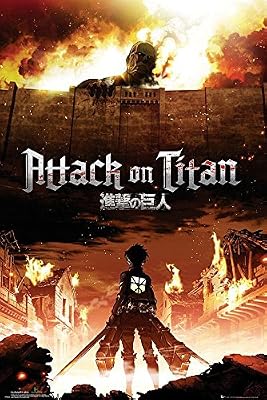 Close Up Poster Attack On Titan Manga / Anime (61cm x 91,5cm) + un poster surprise en cadeau!