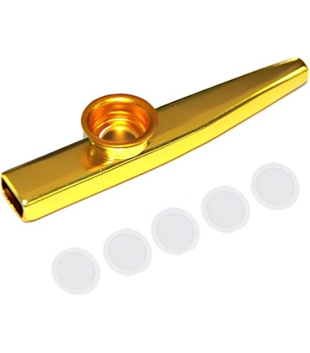 WANDIC Kazoo With 3 Pcs Diaphragms, Purple Metal Aluminum Alloy