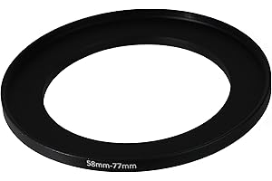 FIRSTING 58mm to 77mm Step-Up Ring Filter adapter (58mm-77mm) Camera Filter Ring for 77mm UV ND CPL Filter (MPIXO)