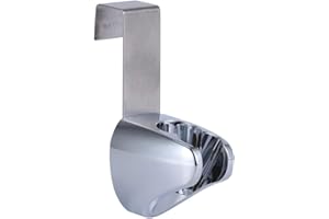 ZERODIS Support Douchette kit de pulvérisateur de bidet de poche Crochet Douche de main de salle de bains avec l'agrafe de support(deux positions)