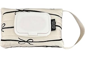 Mxshc Bolsa de almacenamiento para toallitas húmedas, bolsa de almacenamiento para toallitas húmedas, bolsa de algodón, contenedor de toallitas para bebé, funda recargable para toallitas húmedas para