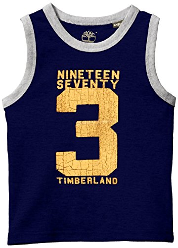 Timberland Baby Boys 0-24m DEBARDEUR Vest, Blue (Indigo Blue), 3-6 Months (Manufacturer Size: 6 Months)