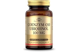 ‎SOLGAR SOLGAR® Coenzym Q10 Ubiquinol | 100 mg pro Tagesportion | Hohe Bioverfügbarkeit | Aus natürlichem Olivenöl | Nicht-oxidierte Form des Coenzyms Q10 | 50 Softgel-Kapseln für 50 Tage