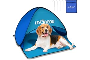 Killogood Refugio de playa, portátil, pequeño, protección UV, para playa, patio, picnic familiar, azul