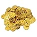Produktbild YoungRich 200 STÜCKE Neuheit Kunststoff Gold münzen Halloween Kunststoff Piraten Münzen Schatz Münzen für Schatz Jagd Spiel Party Dekoration Geschenk 3,5 cm Durchmesser Gold