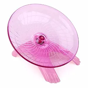 Sage Square 18cm Jumbo Silent Running Cum Jogging Cum Exercise Wheel for Hamster / Dwarf / Gerbil / Mice / Mouse (Pink)