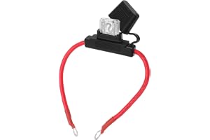 VOBOR 8 AWG Inline-Sicherungshalter med 80-A-flachsicherungsstromkreisschutz för 12-24-V-Fahrzeug-Schiffs-Auto-Sicherungshalt