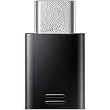 Samsung Adattatore USB-C a Micro USB, EE-GN930, nero – adatto per Galaxy A3 A320F, Galaxy A5 A520F, Galaxy S8 G950F, Galaxy S