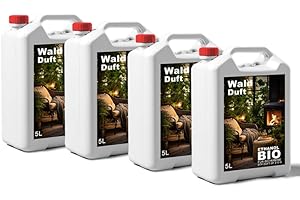 DTP-SOFT 4x5 Liter Bioethanol Premium 100% fürAlkohol für Kamin (WALDGERUCH, 20L)