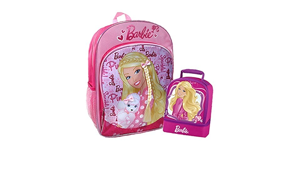 barbie backpack and lunchbox