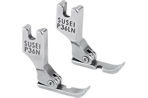 GOSKNOR 2st Nähmaschinen Nähfuß, Metall Reißverschluss Nähfuß Kompatibel mit Singer Brother Janome Juki Babylock Elna White Necchi Simplicity Riccar Nähmaschinen