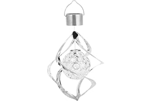 GFYWZ Viento Spinner luz Solar del jardín Que cuelga del carillón de Viento Espiral del Color de la lámpara LED Que Cambia de Style1, para decoración de jardín