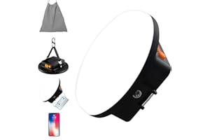 IODOO LED Lampada Campeggio, Power Bank 12000 mAh, 2500LM Lanterna da Campeggio Ricaricabili, Faro LED Aggiornato 4 x N42 Potenti Magneti con Connettore Espandibile 1/4 Lampada da Campeggio