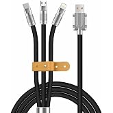 Valkyrie 6A 3in1 Apple Type-C Android Sıvı Silikon Data Hızlı Şarj Kablosu - Bakır D&ouml;şeme - Katlanmaz Kırılmaz Dayanıklı Kabl