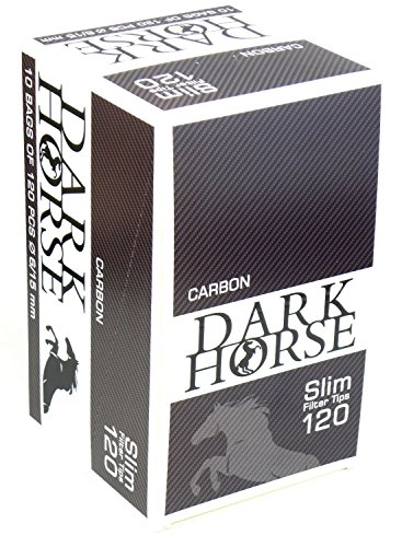1200 Stück Aktivkohlefilter Aktivkohle Drehfilter 6mm Slim-Filter von Dark Horse Aktivkohlefilter Eindrehfilter (10 beutel x 120 Stk) - 3