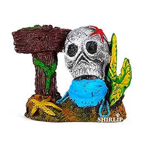 Shirlip Fish Tank Decoration Ghost Ornament, Create Natural Environment in Your Aquarium Fish Tank (Multi)