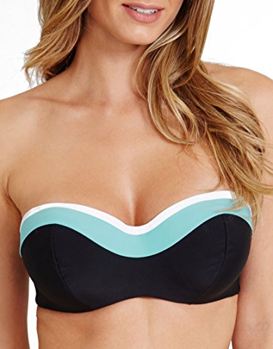 figleaves swimwear Womens Acapulco Underwired Bandeau Bikini Top size 32DD in
