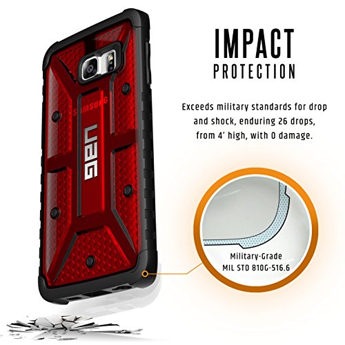 URBAN ARMOR GEAR UAG-EDGEPLS-MGM-VP - Funda para Samsung Galaxy S6 Edge Plus  Color Rojo y Negro