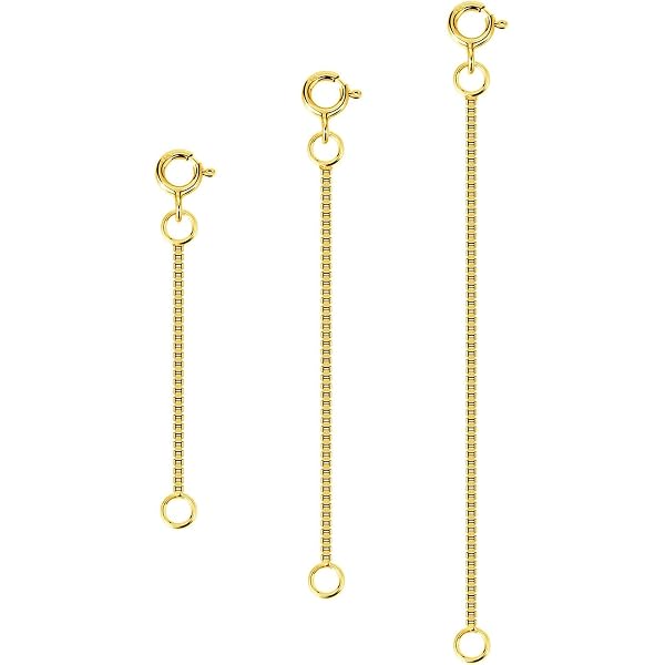 Scatola di 100 estensioni maschili - femminile per collana per tubo di
