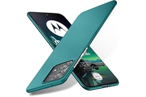 Bastmei Motorola Moto Edge 40 Neo Case, Ultralight Ultra-cienki antypoślizgowy odporny na zarysowania aparat fotograficzny gładki twardy PC pokrowiec do Motorola edge40 Neo 6,55 cala (zielony)