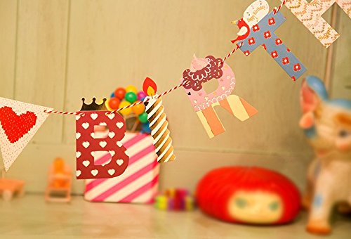 SUNBEAUTY 2 Meter Happy Schrift String Girlande Kinder Geburtstag Party Feier Dekoration (Happy Birthday) - 6