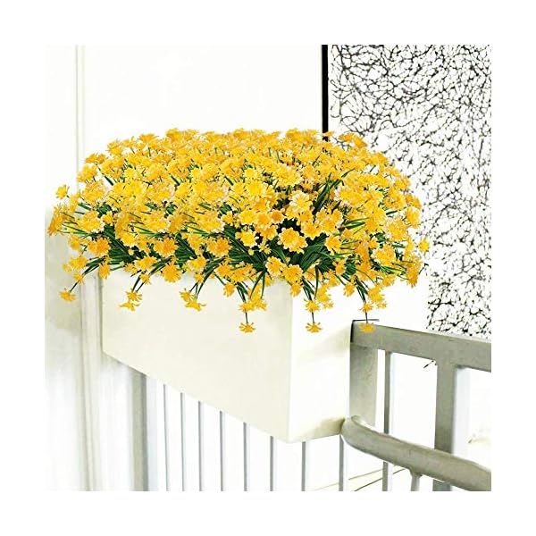 Amknn 4 Margaritas Artificiales Para Decoracion De Hogar Boda