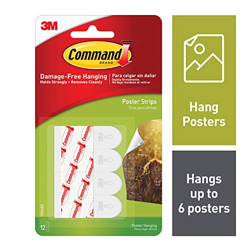 3M - Tiras Command Pequeñas (12 Pack/Caja)
