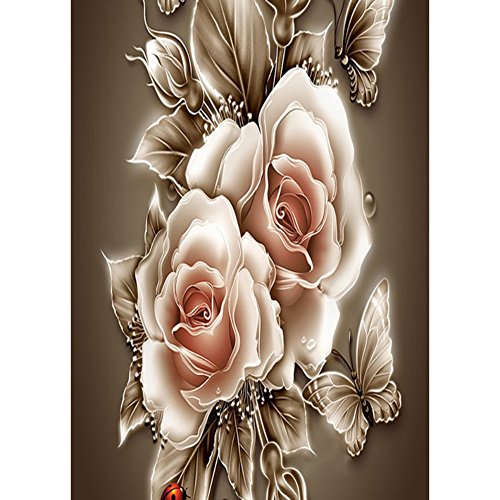 Moresave Rose 5D DIY Diamant Malerei Kreuz-Stich