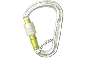 Edelrid - Moschettone unisex per adulti HMS Strike FG, colore argento