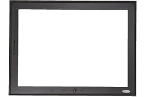 HotFireDoor Puerta para Chimenea de Leña, Cristal Vitroceramico y Regulador de Entrada de Aire, +Eficiencia de Temperatura y Seguridad de la Combustion. Sin Obras. Tamaño 80x60Cm. Tirador Izquierda