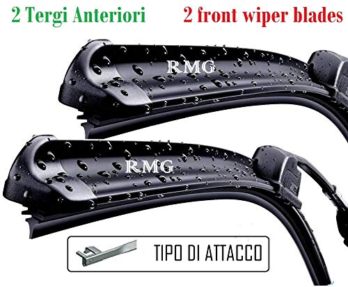 RMG Coppia 2 spazzole tergicristallo anteriori per 147 Prodotta dal anno 2005 al 2010 Misure spazzole 55 e 40 cm B