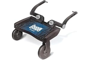 Lascal BuggyBoard Mini, Plateforme poussette universelle compatible avec presque tous landaus et poussettes, Accessoire poussette pour enfants de 2 à 6 ans (22 kg), bleu