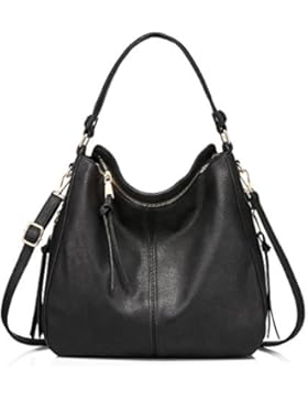 Handtaschen Damen Leder Umhängetasche Henkeltasche Designer Taschen Hobo Taschen groß Mit Quasten