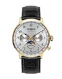 Zeppelin Unisex Chronograph Quarz Uhr mit Leder Armband 7038-1