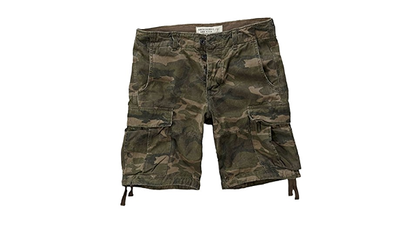 Abercrombie uomo a \u0026 F cargo shorts bermuda Verde Camo : Amazon.it:  Abbigliamento