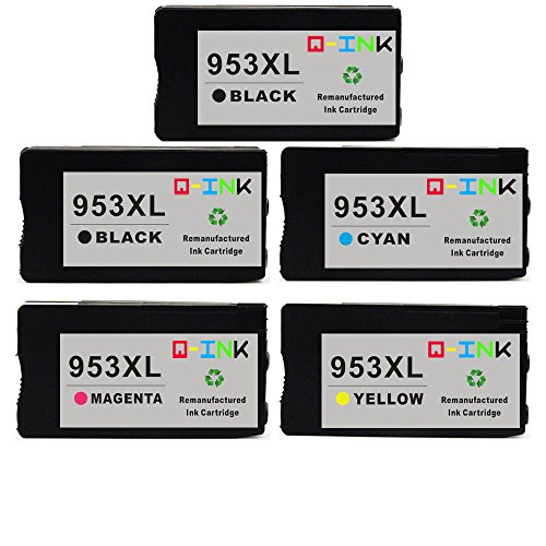 QINK Cartuchos De Tinta Remanufacturados para HP 953 953xl (2BK/1C/1M/1Y) Alta Capacidad Compatible con HP OfficeJet Pro 7740 8210 8218 8710 8715 8718 8720 8633 8728 8730 8740 Impresora Todo En Uno