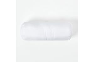 ‎HOMESCAPES Homescapes Nackenrolle, 40 x 15 cm, Nackenkissen mit 100% Super-Mikrofaser-Füllung, ideal als Reisekissen, Lesekissen oder Schlafkissen, allergikergeeignet