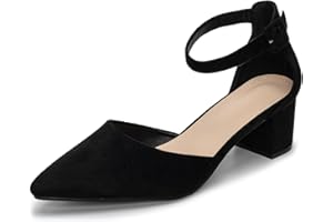 EDITCOZY Womens Court Shoes Pumps Shoes Pointed Toe Kitten Low Heel Shoes Office Wedding Bridal Party Shoes