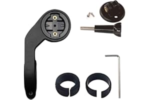 YEEMEEN Flush Out przedni uchwyt kompatybilny z komputerem rowerowym Garmin Edge GPS, ćwierć obrotu do tarcia, kołnierz, adapter w zestawie, uchwyt rowerowy do Garmin Edge Explore 2
